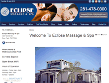 Tablet Screenshot of eclipse-massage.com